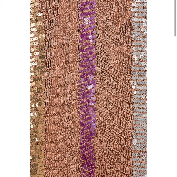 NBD Mosaic Mini Dress in Nude perfect for eras tour or disco bachelorette! - Picture 4 of 7